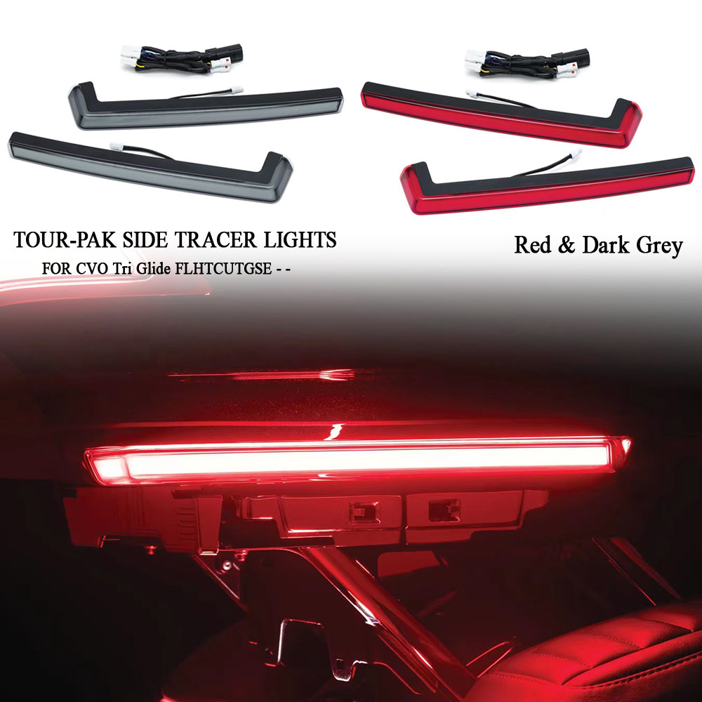 Panel Line Marker - Motorcycle Red/Smoke Tour Pak Pack Accent