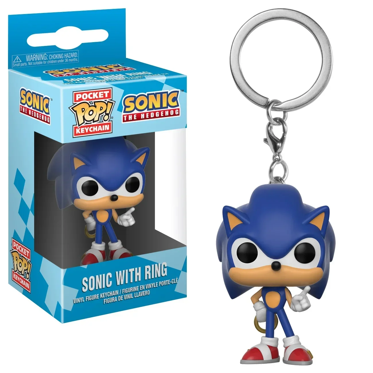 Model Kit Sonic - Funko Pop Keychain Super Sonic Hedgehog