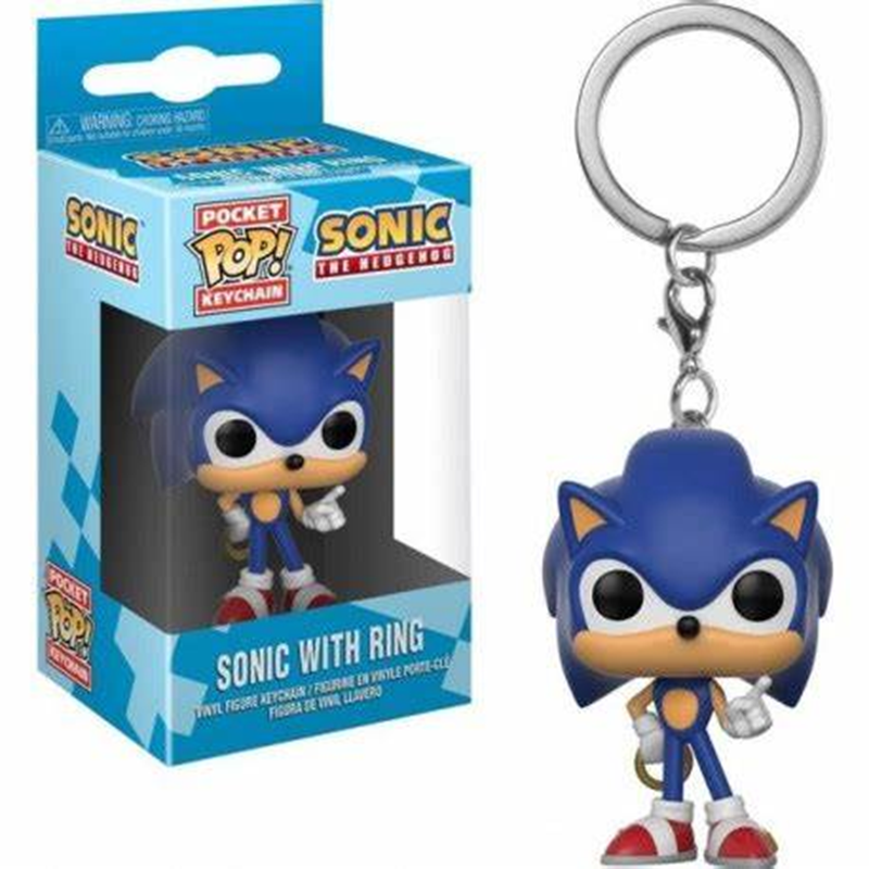 Model Kit Sonic - Funko Pop Keychain Super Sonic Hedgehog