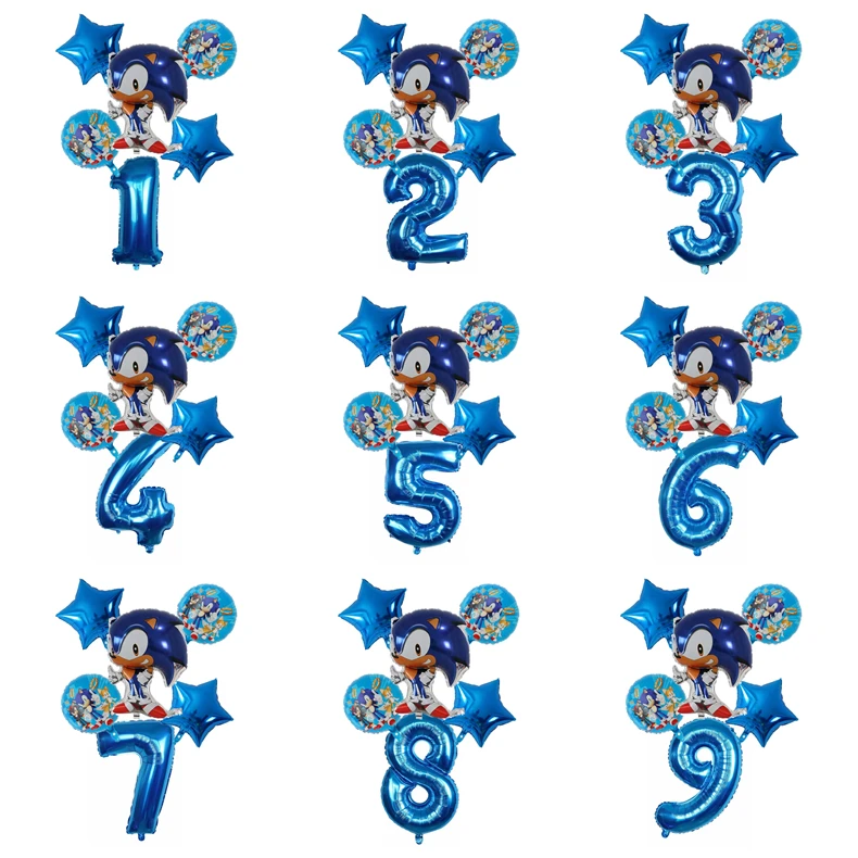 Model Kit Sonic - Hedgehog Anime Character Boy Cartoon Balloon