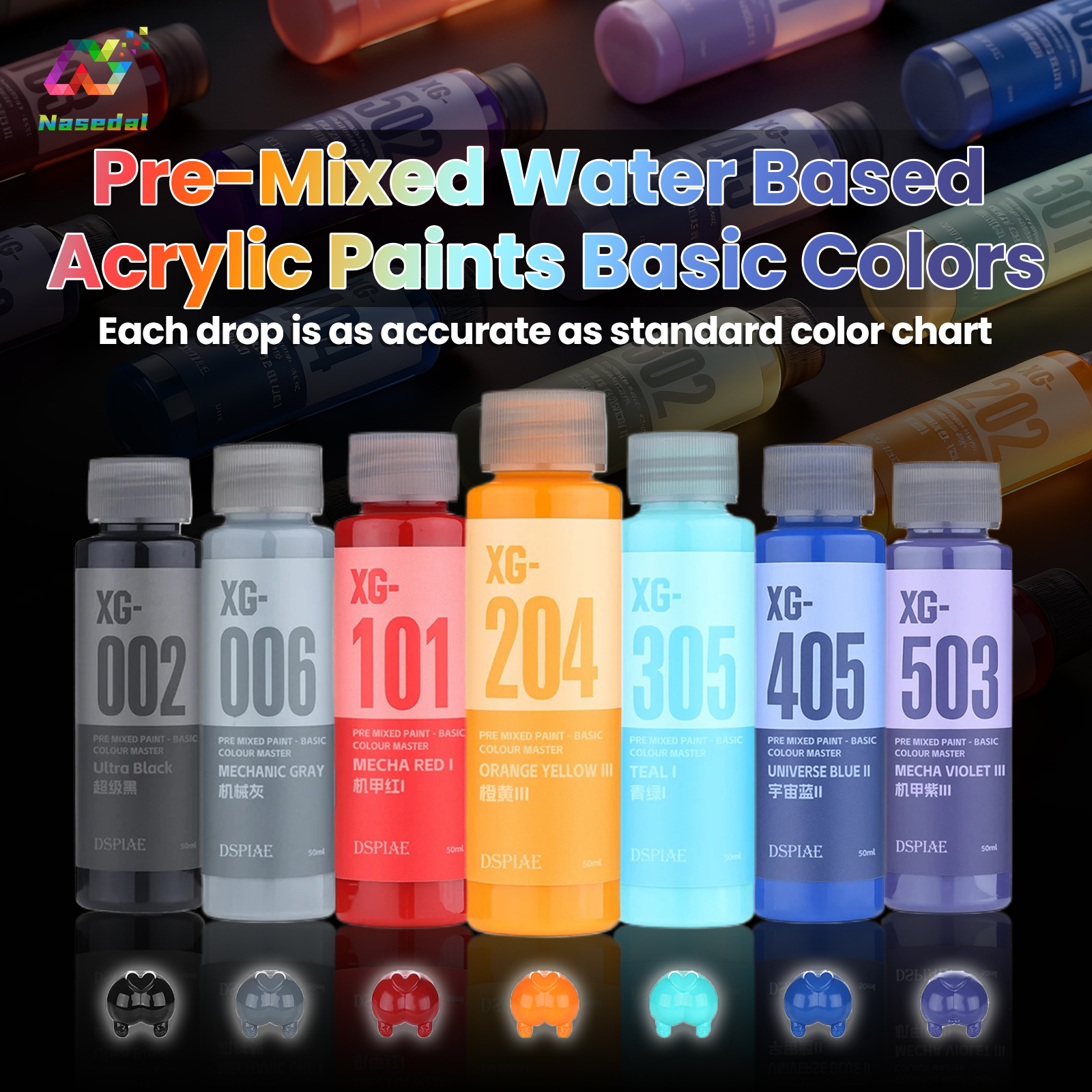 Model Kit Markers - DSPIAE XG Series 50ML Pre Mixed