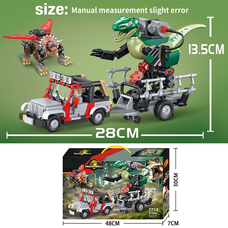 490PCS MOC Jurassic Dinosaur W - Model Kit Jurassic Park のレビューと価格