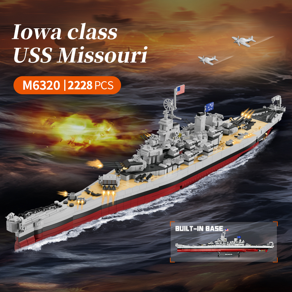 2228PCS USS Missouri battleshi - Model Kit Battleship のレビューと価格