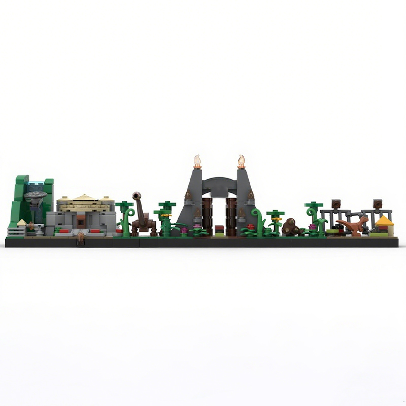 443pcs MOC Jurassic Park Skyli - Model Kit Jurassic Park のレビューと価格