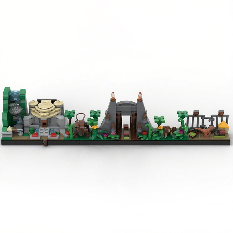 443pcs MOC Jurassic Park Skyli - Model Kit Jurassic Park のレビューと価格