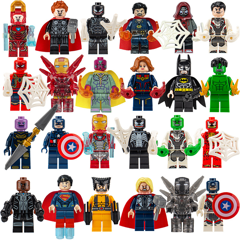 8-24PCS Superhero Minifigures  - Model Kit Batman のレビューと価格