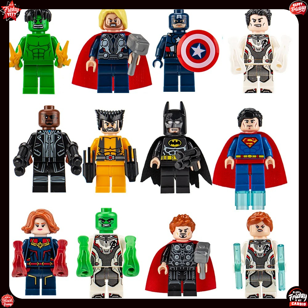 8-24PCS Superhero Minifigures  - Model Kit Batman のレビューと価格