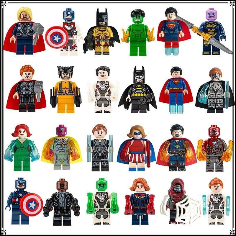 8-24PCS Superhero Minifigures  - Model Kit Batman のレビューと価格
