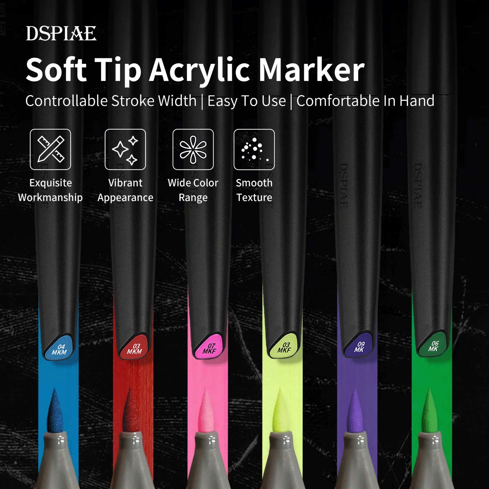 DSPIAE Soft Tip Water Based Ma - Model Kit Markers のレビューと価格