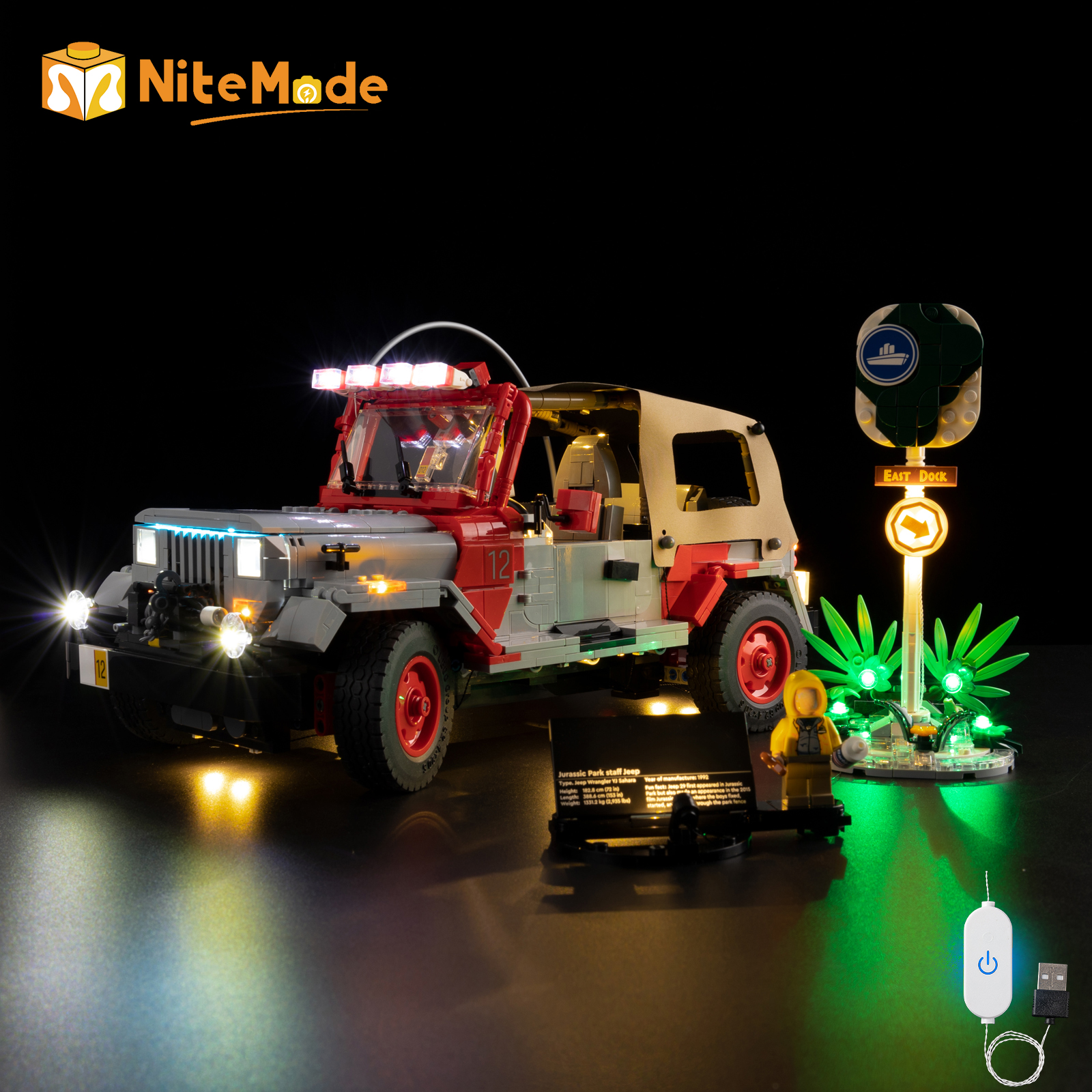 Easylite Led Light Set Suitabl - Model Kit Jurassic Park のレビューと価格