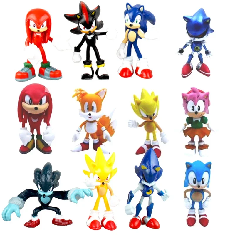 6Pieces/Set Sonic Action Figur - Model Kit Sonic のレビューと価格