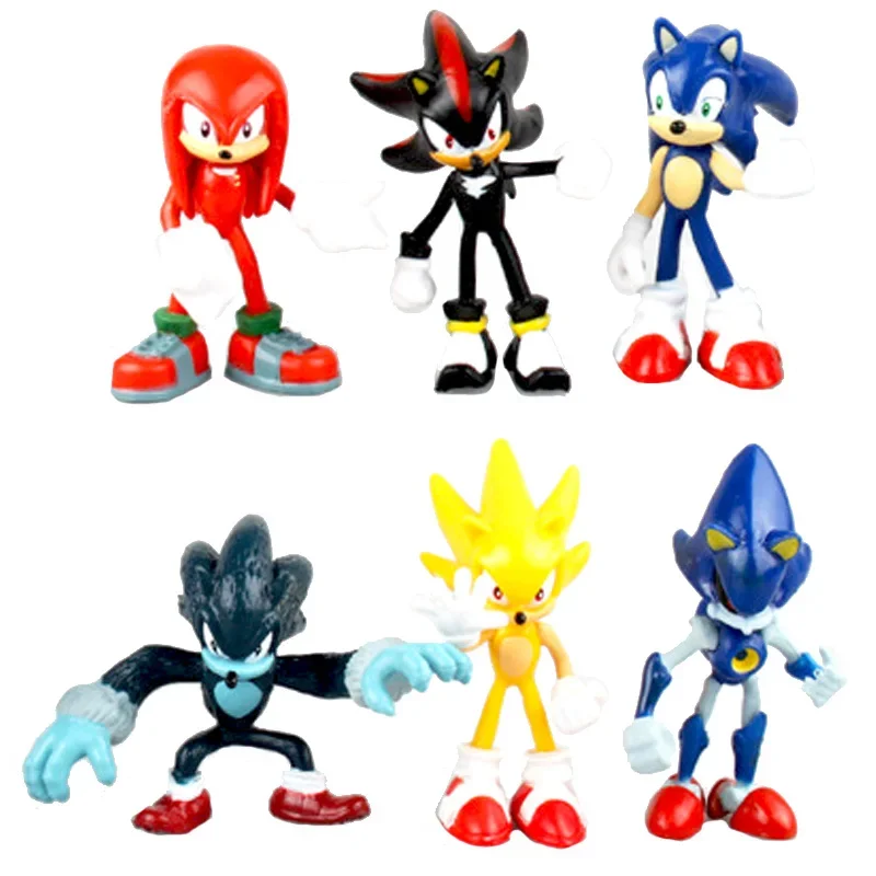 6Pieces/Set Sonic Action Figur - Model Kit Sonic のレビューと価格