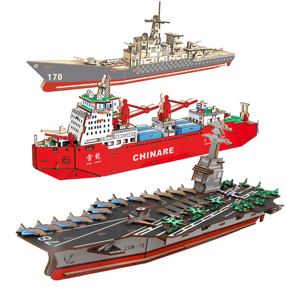 3D Wooden Puzzle Battleship Gu - Model Kit Battleship のレビューと価格