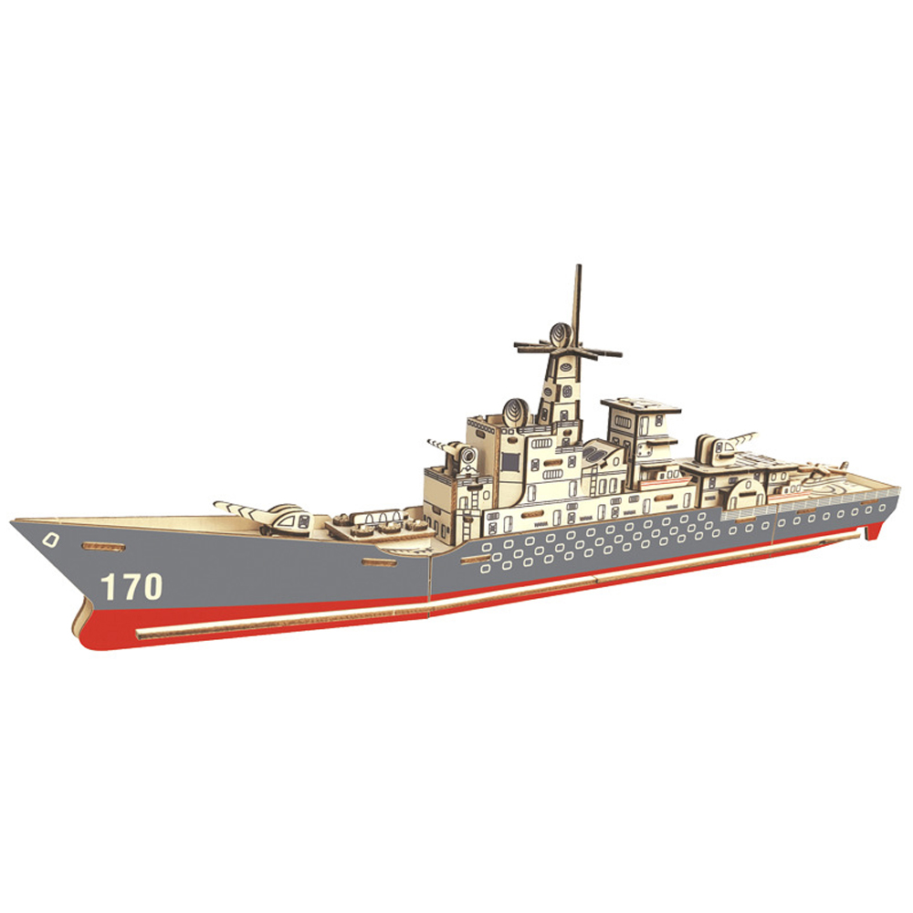 3D Wooden Puzzle Battleship Gu - Model Kit Battleship のレビューと価格