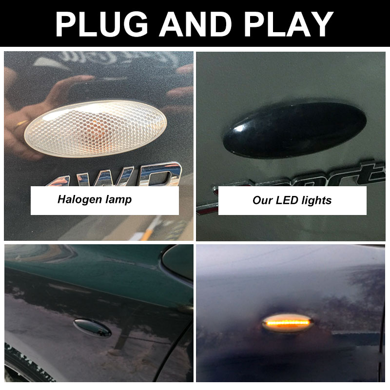 2PCS Dynamic Led Side Marker F - Panel Line Marker のレビューと価格