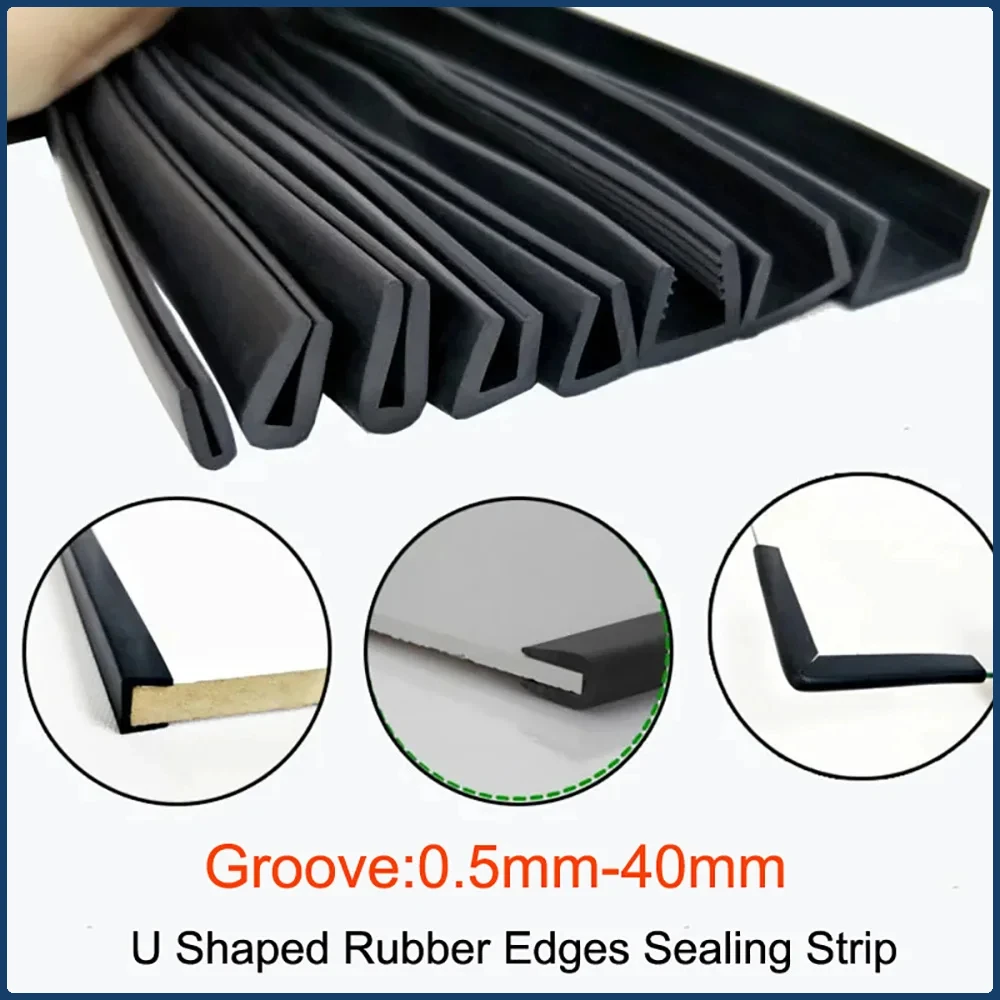 Black U Shaped Rubber Edge Sea - Panel Line Marker のレビューと価格