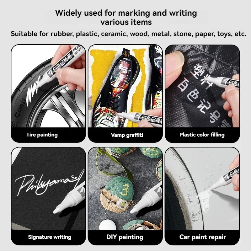 1/3/5pcs White Marker Paint Pe - Model Kit Markers のレビューと価格