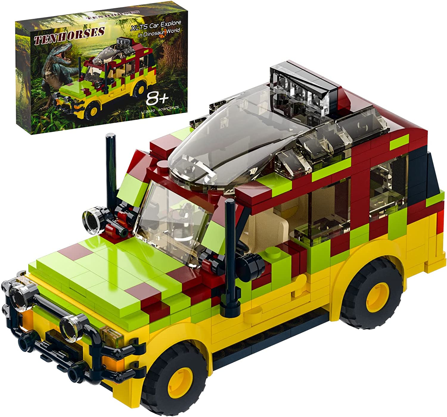 Jurassic Tour Vehicle Building - Model Kit Jurassic Park のレビューと価格