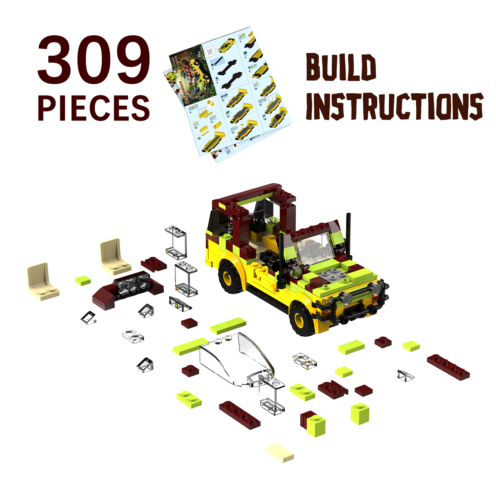 Jurassic Tour Vehicle Building - Model Kit Jurassic Park のレビューと価格